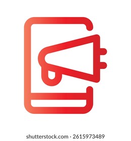 marketing with style gradient icon