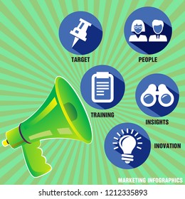 marketing symbols and icons