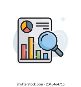 marketing tactics vector filled outline icon style illustration. EPS 10 file