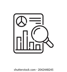 marketing tactics vector outline icon style illustration. EPS 10 file