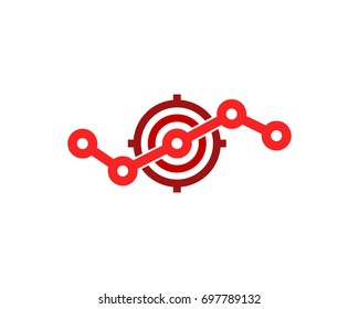 Marketing Target Icon Logo Design Element