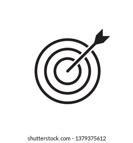 marketing target icon vector
