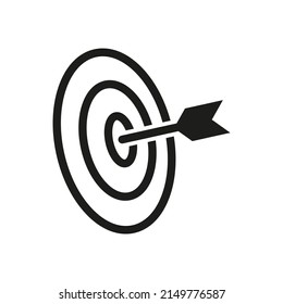 vector de icono de línea de destino de marketing. Símbolo de objetivo y de objetivo.