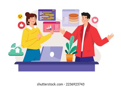Discusión Del Equipo De Marketing Sobre Análisis De Datos