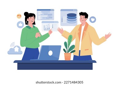 Marketing Team Discussion On Data Analysis