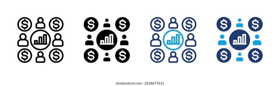 Marketing Team Icon Element For Design