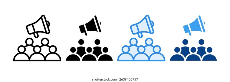 Marketing Team Icon Set Multiple Style Collection