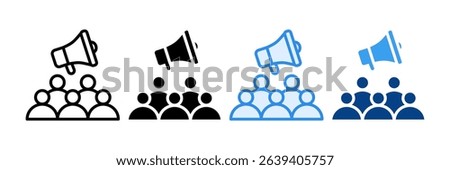 Marketing Team Icon Set Multiple Style Collection