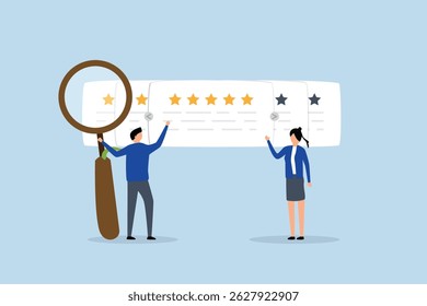 marketing team observes and evaluates star ratings to enhance satisfaction. 