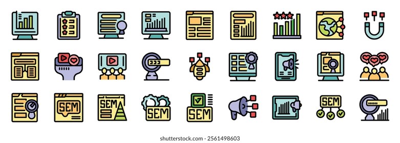 Marketing team optimizing online advertising campaigns for maximum reach and engagement using sem strategies and data analysis