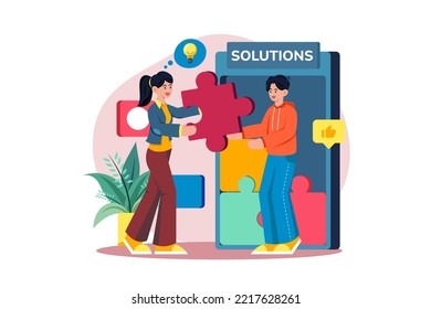 Marketing team working on a Marketing idea