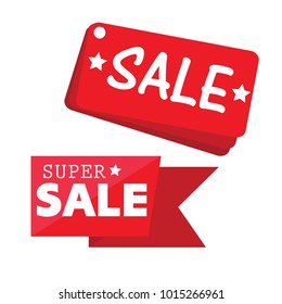 marketing and Technology  -  discount label vector illustration isolated on white background