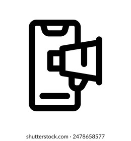 marketing technology icon. vector line icon for your website, mobile, presentation, and logo design.