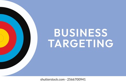 Marketing time concept. Targeting the business. Flat design target. Game of darts. Vector illustration