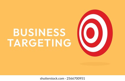 Marketing time concept. Targeting the business. Flat design target. Game of darts. Vector illustration