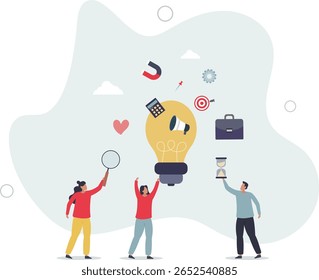 Dicas e truques de marketing como conselhos de especialistas inteligentes. vida dos personagens .