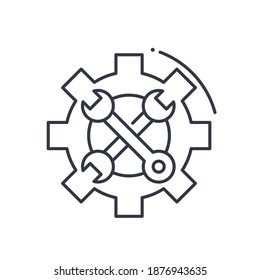 Marketing tool icon, linear isolated illustration, thin line vector, web design sign, outline concept symbol with editable stroke on white background.