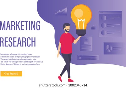 marketing vector colour flat icon