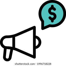 marketing vector colour line icon