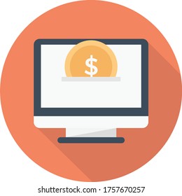 marketing vector flat color icon 