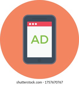 marketing vector flat color icon
