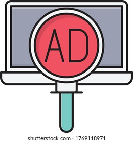 icono de color plano vector de marketing 