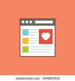 marketing vector flat colour icon