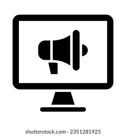 Marketing Vector Glyph Icon For Personal And Commercial Use.
