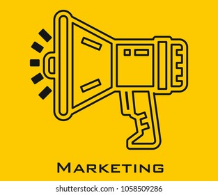 Marketing vector icon