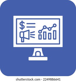 Icono del vector de marketing. Se puede usar para imprimir, móviles y aplicaciones web.