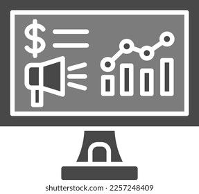 Icono del vector de marketing. Se puede usar para imprimir, móviles y aplicaciones web.