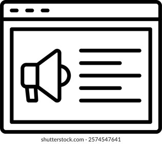 Marketing vector icon. Can be used for printing, mobile and web applications.