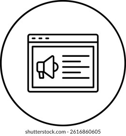 Marketing vector icon. Can be used for printing, mobile and web applications.