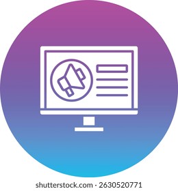 Marketing vector icon. Can be used for printing, mobile and web applications.