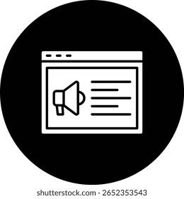 Icono de Vector de marketing. Se puede utilizar para aplicaciones de impresión, móviles y de Web.