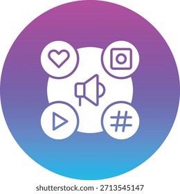 Icono de Vector de marketing. Se puede utilizar para aplicaciones de impresión, móviles y de Web.