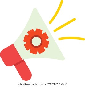 Estilo plano del icono del vector de marketing