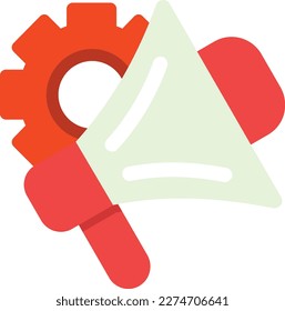 Marketing-Vektorsymbol - flatter Stil