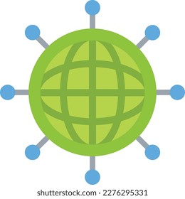 Marketing-Vektorsymbol - flatter Stil