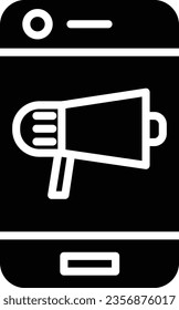 Marketing Vector Icon Glyph Style