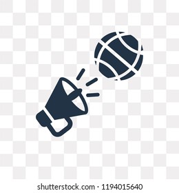 Marketing vector icon isolated on transparent background, Marketing transparency concept can be used web and mobile