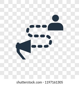 Marketing vector icon isolated on transparent background, Marketing transparency logo concept