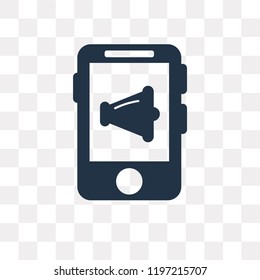 Marketing vector icon isolated on transparent background, Marketing transparency concept can be used web and mobile