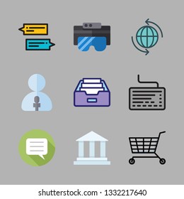 marketing vector icon set