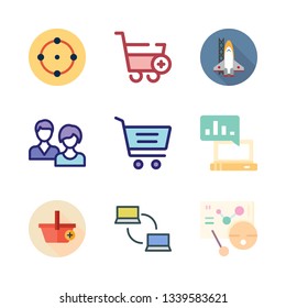 marketing vector icon set