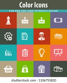 Marketing vector icons for user interface design