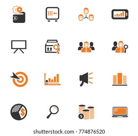 Marketing vector icons for user interface design