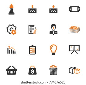 Marketing vector icons for user interface design