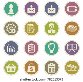 Marketing vector icons for user interface design