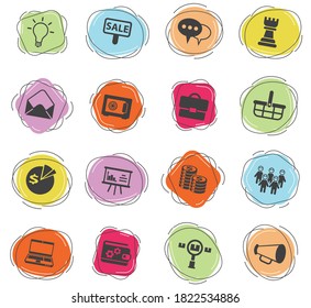 marketing vector icons for web and user interface design